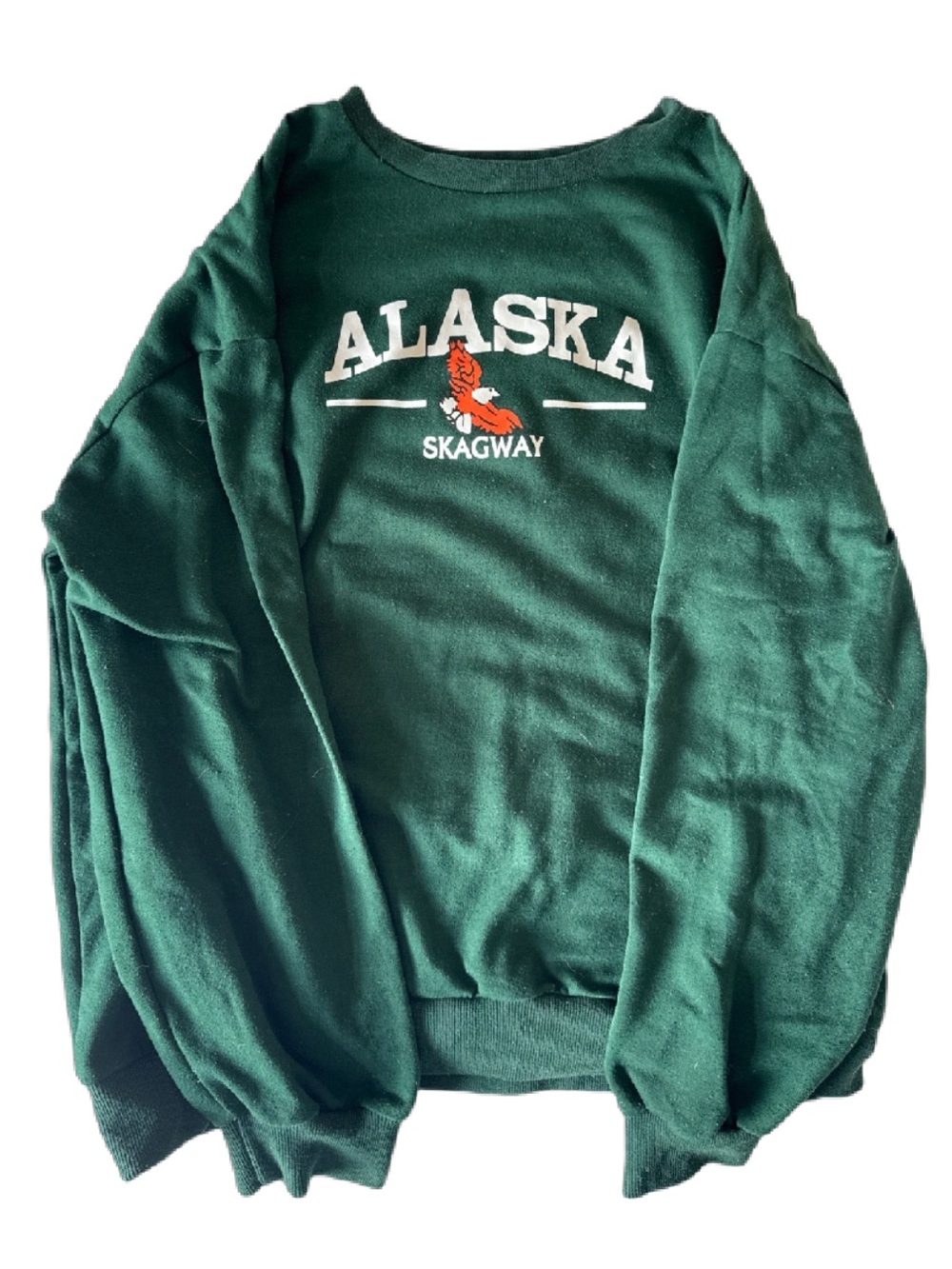 ROMWE Forest Green 'ALASKA' Crewneck Sweatshirt
